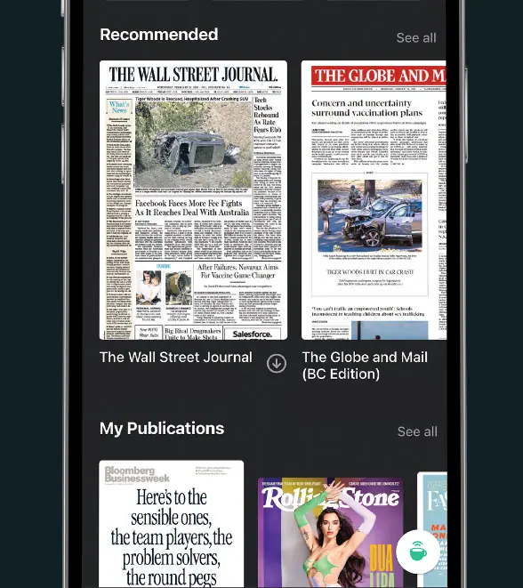 Enjoy news stories and articles from your favorite sources and discover new ones from around the world.