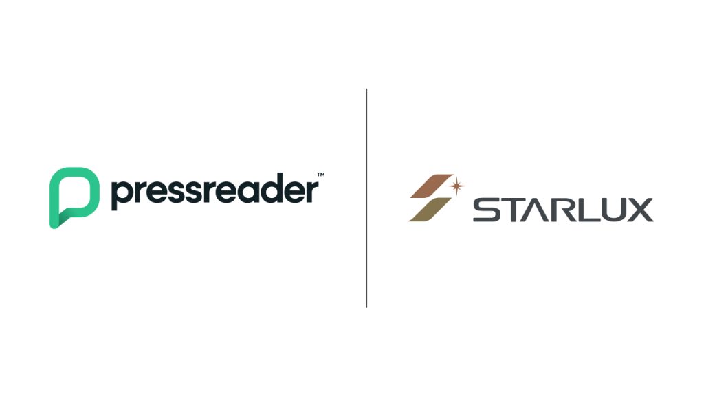 Graphic of PressReader and STARLUX's logos