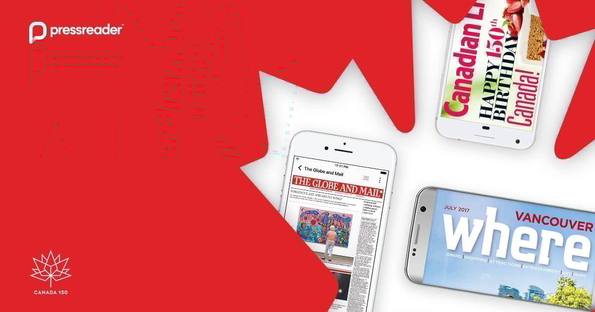 PressReader celebrates Canada 150+