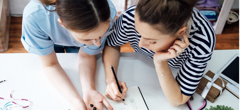 Two-People-In-Craft-Workshop-in-Library