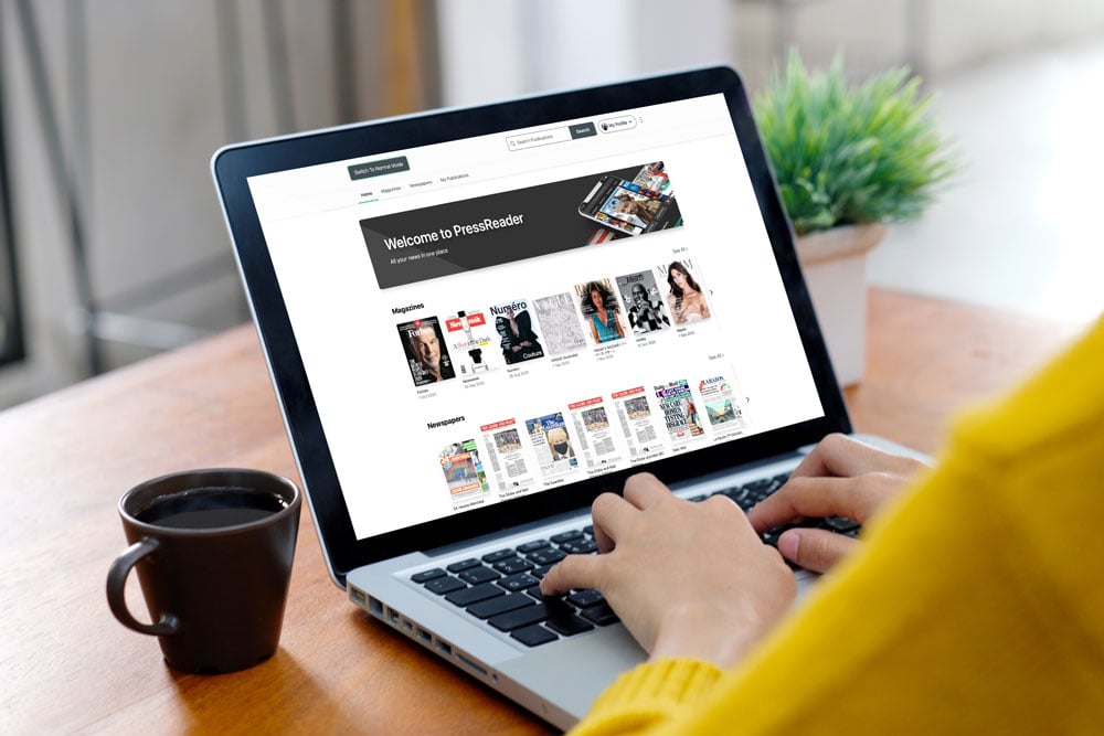 Surfing-pressreader-news-catalog