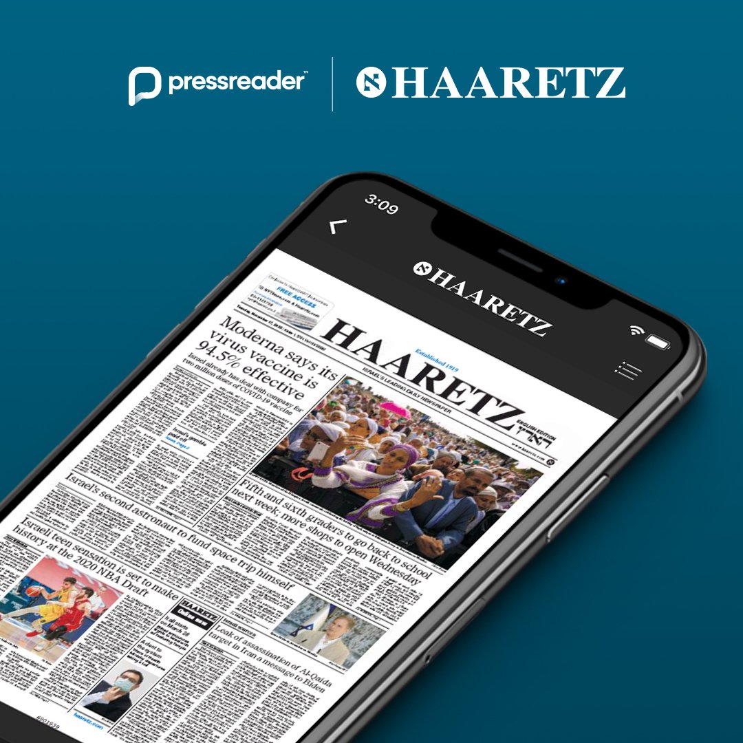 Haaretz joins PressReader