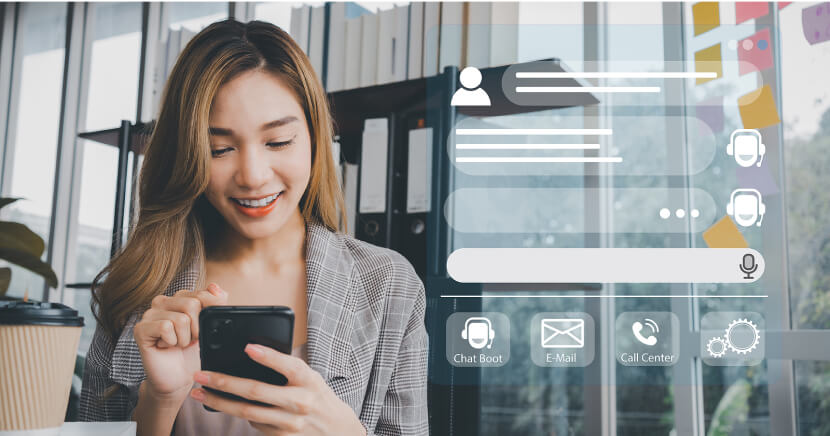 1_woman-using-artifical-intelligence-interface-on-phone