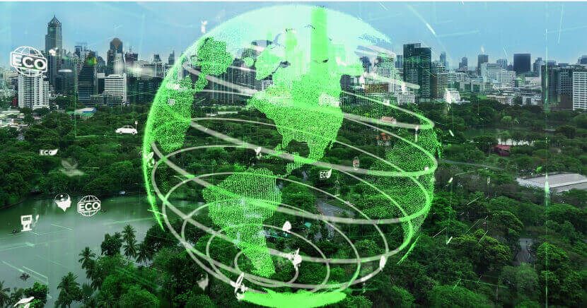 green-city-with-globe-concept