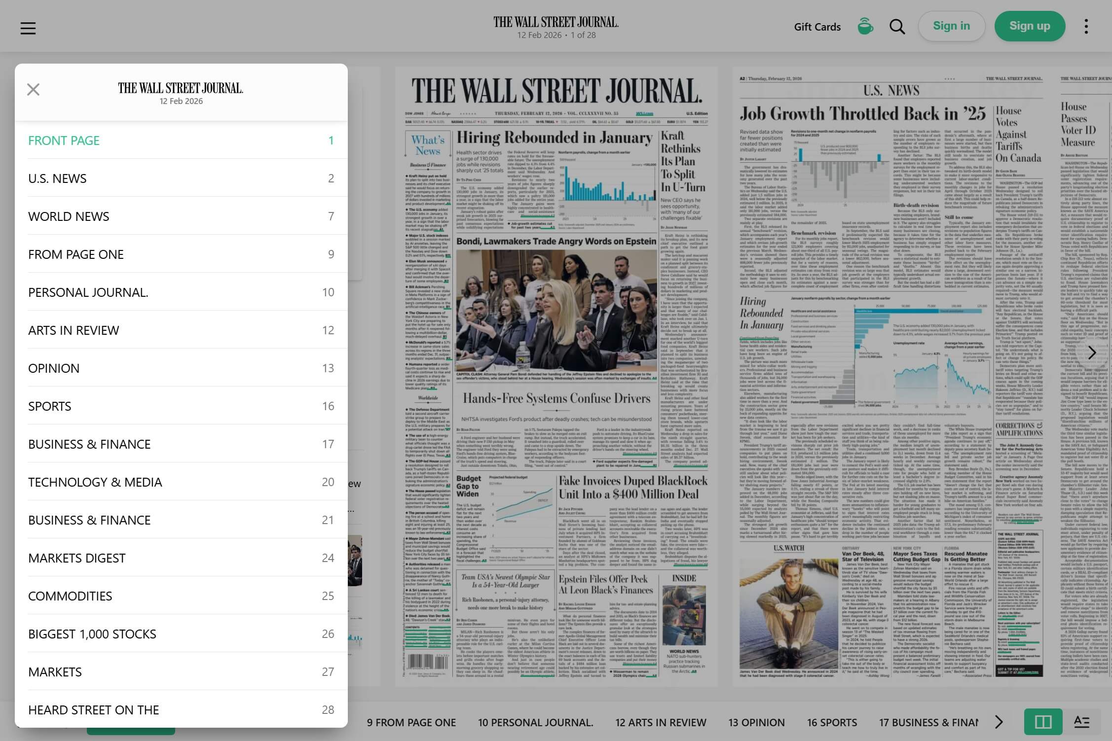 pressreader-table-of-contents