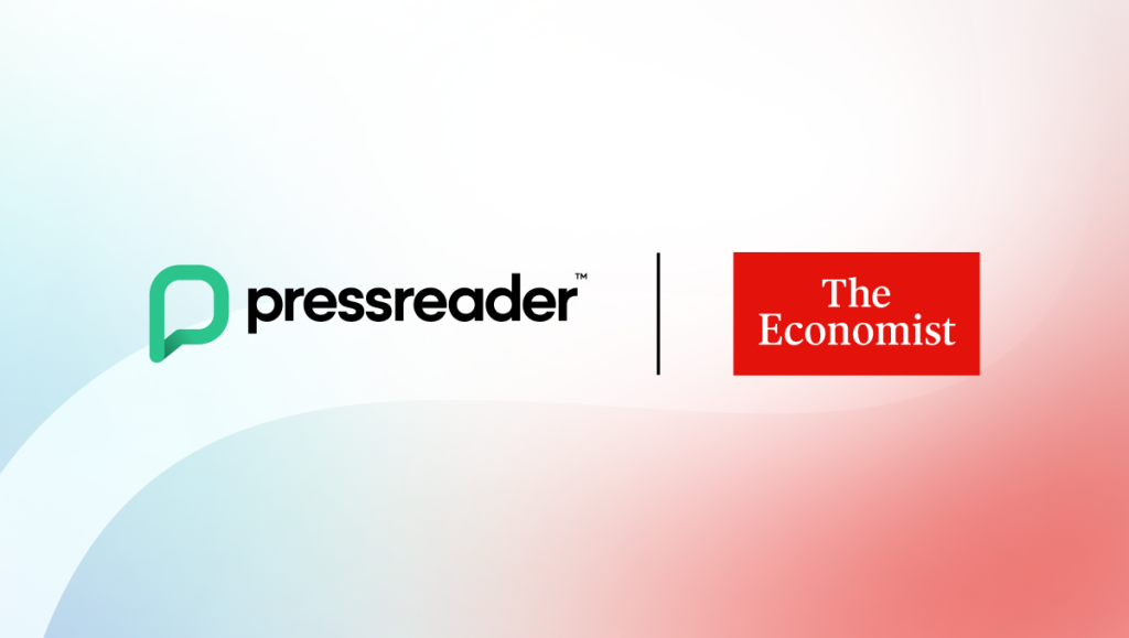 Banner image showing the PressReader and The Economist logos