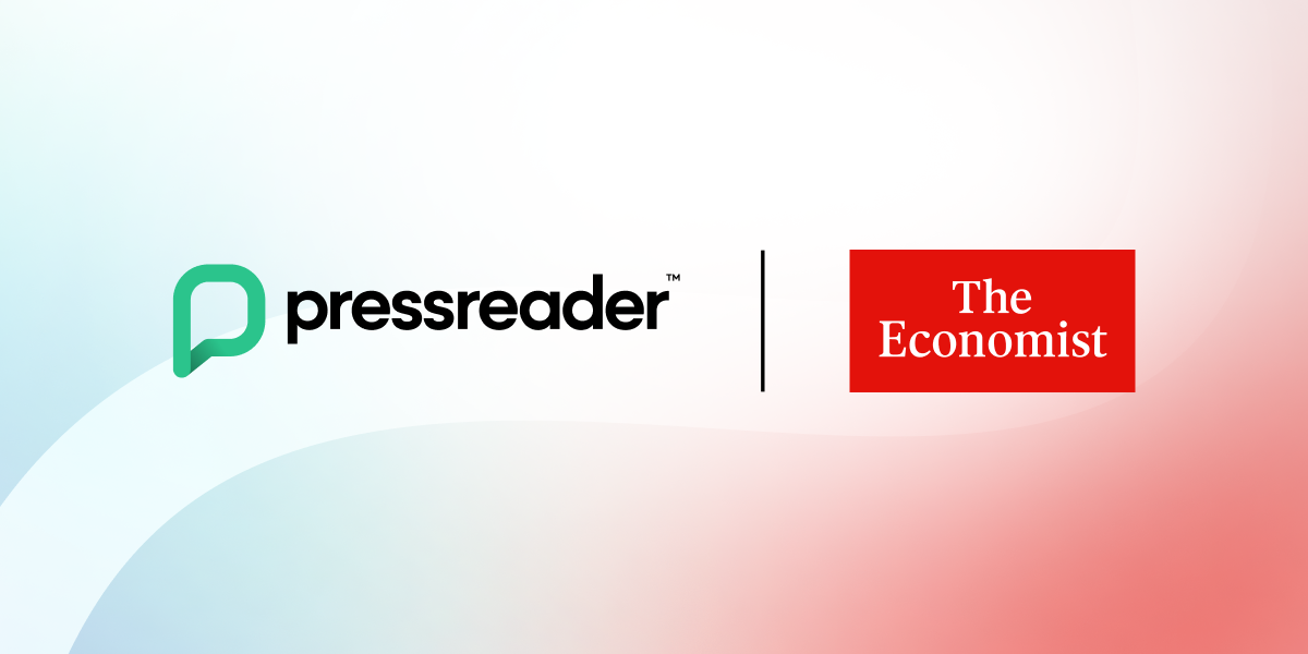 Banner image showing the PressReader and The Economist logos